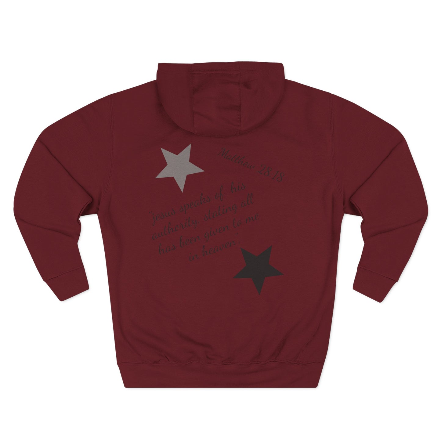 Three-Panel Fleece Hoodie