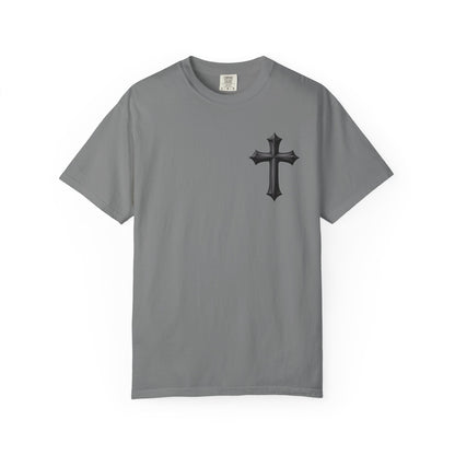 Unisex Cross Quote T-Shirt - Motivational Garment-Dyed Tee