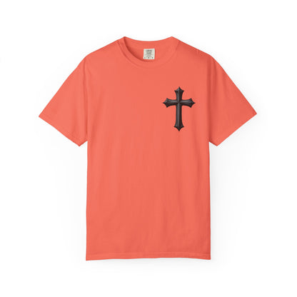 Unisex Cross Quote T-Shirt - Motivational Garment-Dyed Tee