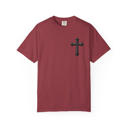 Unisex Cross Quote T-Shirt - Motivational Garment-Dyed Tee