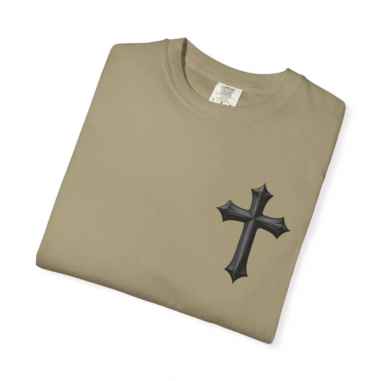 Unisex Cross Quote T-Shirt - Motivational Garment-Dyed Tee