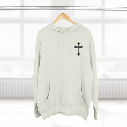Three-Panel Fleece Hoodie