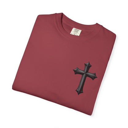 Unisex Cross Quote T-Shirt - Motivational Garment-Dyed Tee