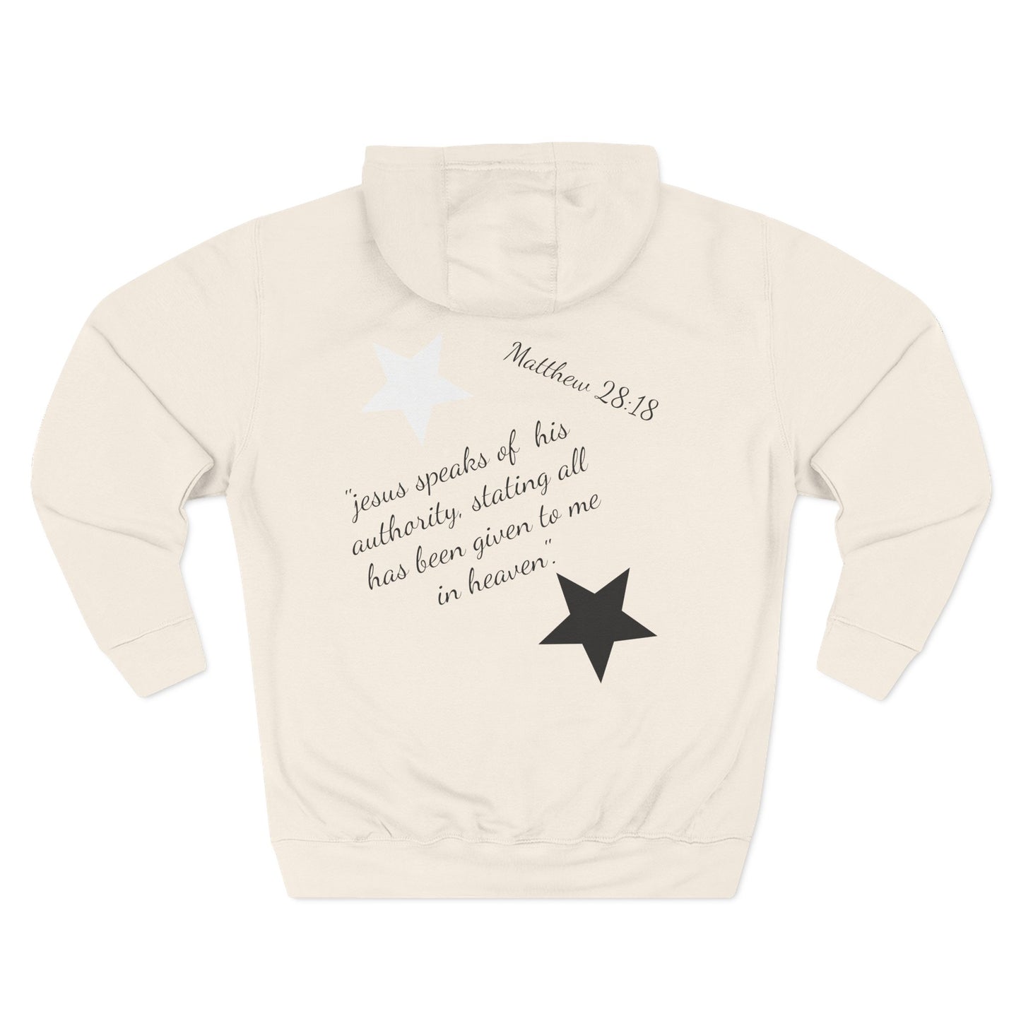 Three-Panel Fleece Hoodie