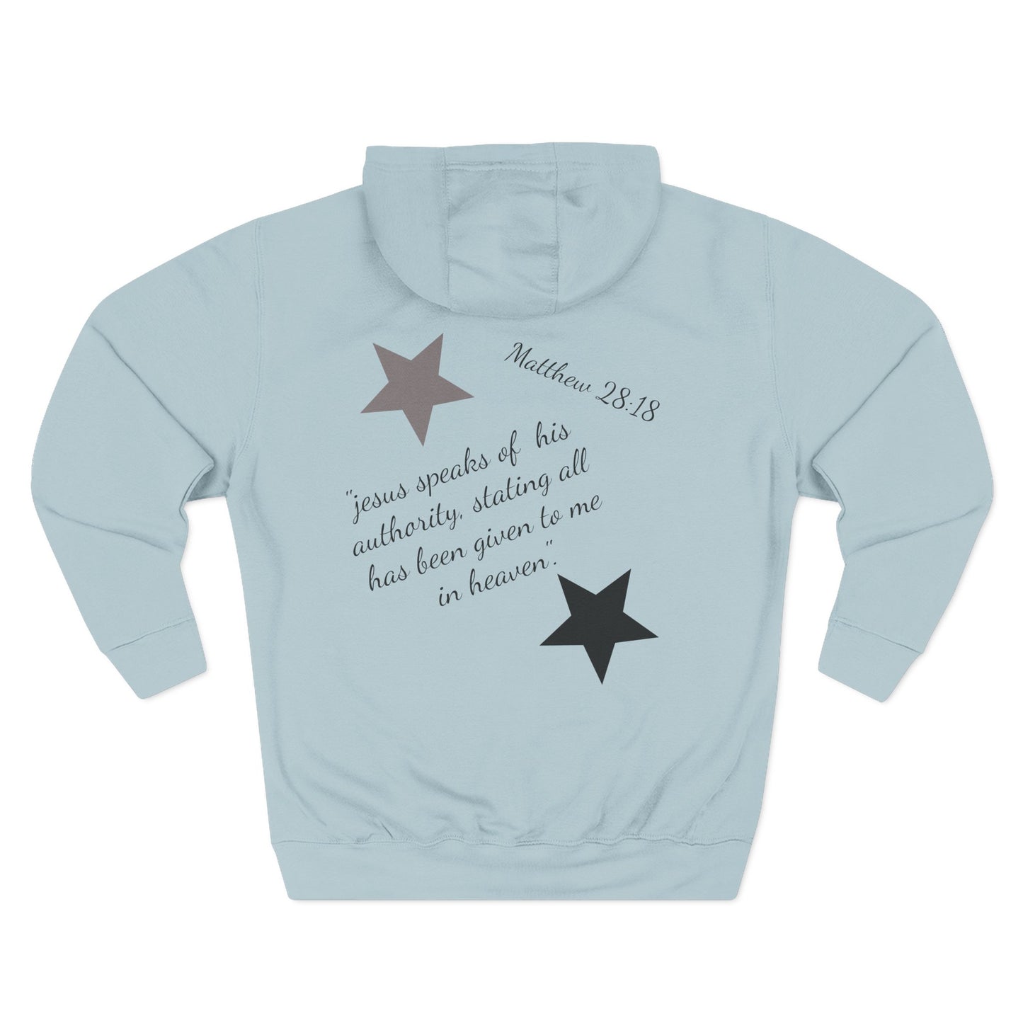 Three-Panel Fleece Hoodie