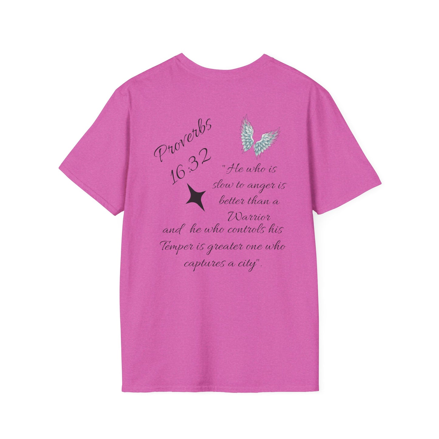 Faith Cross T‑Shirt — Proverbs 16:32 Inspirational Christian Tee