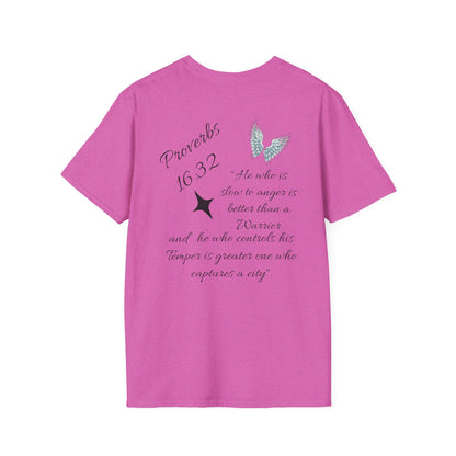 Faith Cross T‑Shirt — Proverbs 16:32 Inspirational Christian Tee