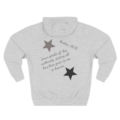 Three-Panel Fleece Hoodie