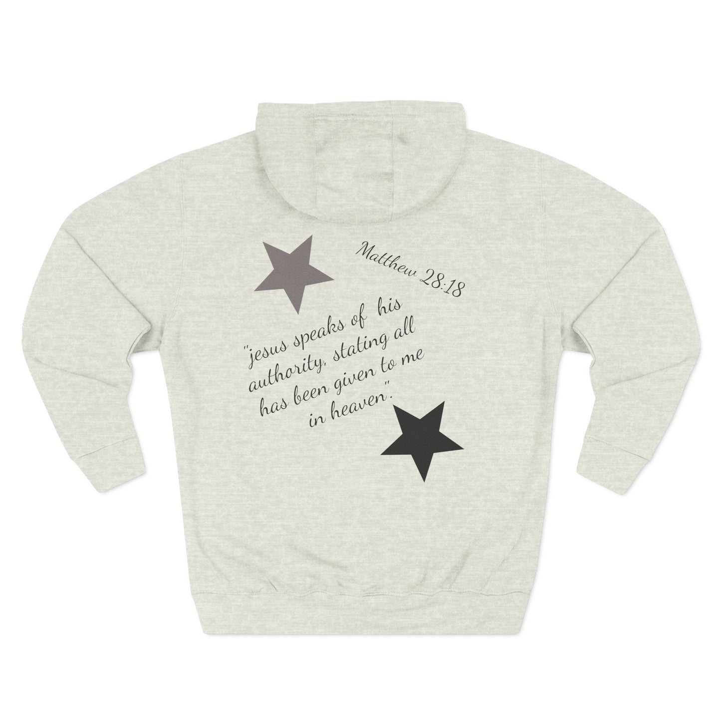 Three-Panel Fleece Hoodie