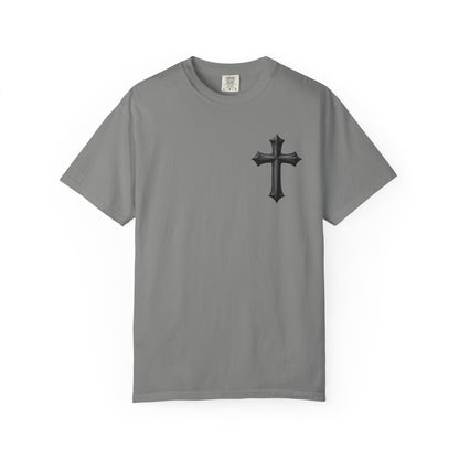Unisex Cross Quote T-Shirt - Motivational Garment-Dyed Tee