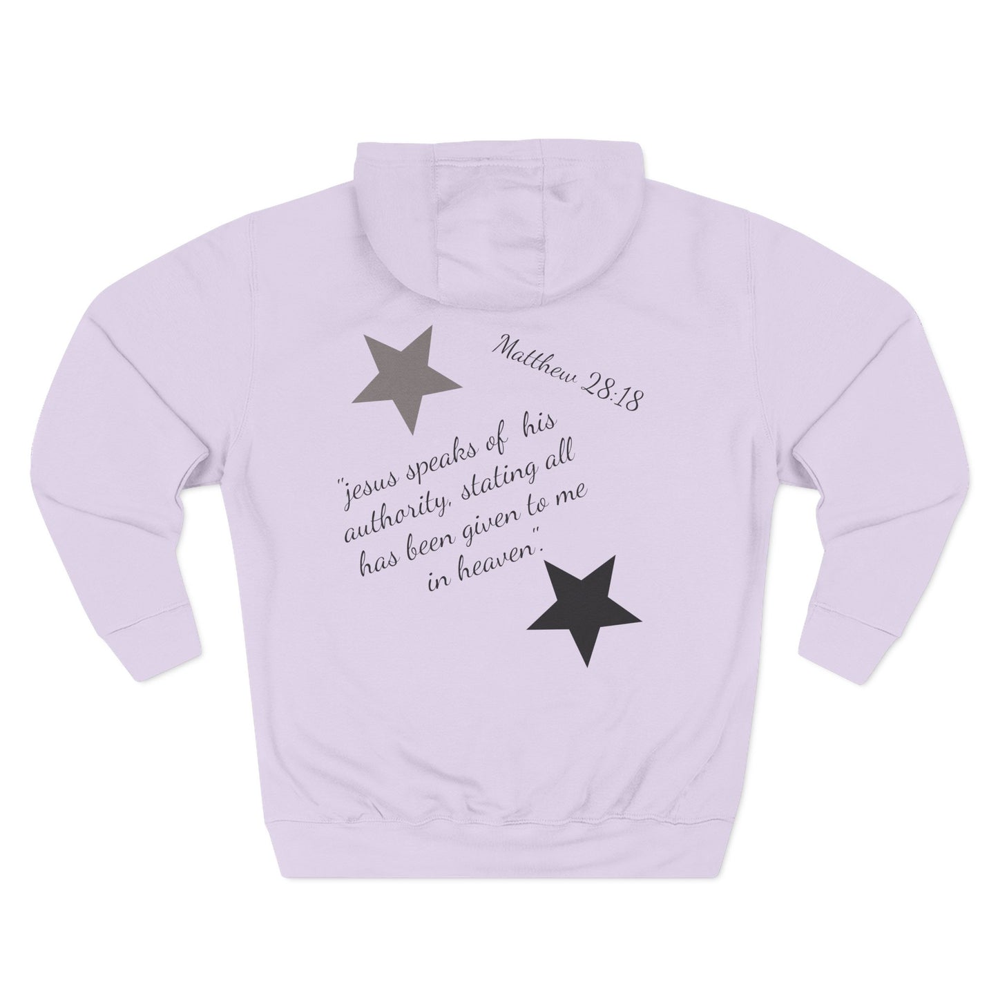 Three-Panel Fleece Hoodie