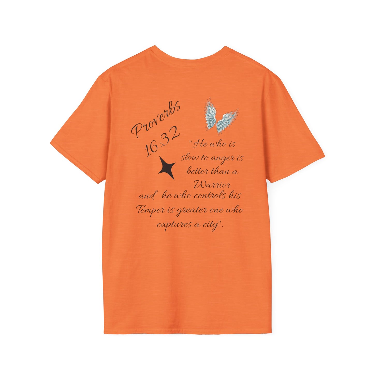 Faith Cross T‑Shirt — Proverbs 16:32 Inspirational Christian Tee