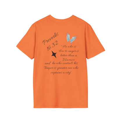 Faith Cross T‑Shirt — Proverbs 16:32 Inspirational Christian Tee