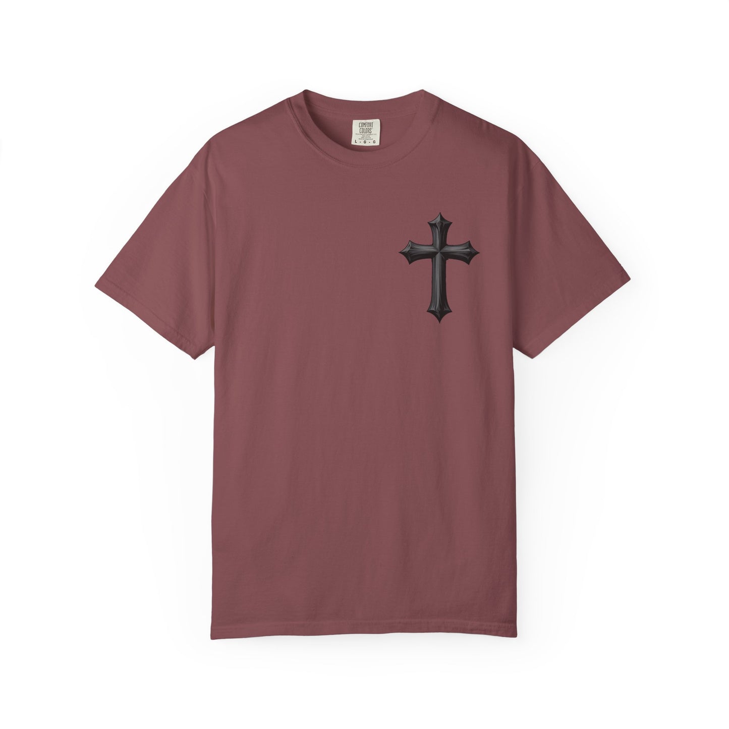 Unisex Cross Quote T-Shirt - Motivational Garment-Dyed Tee