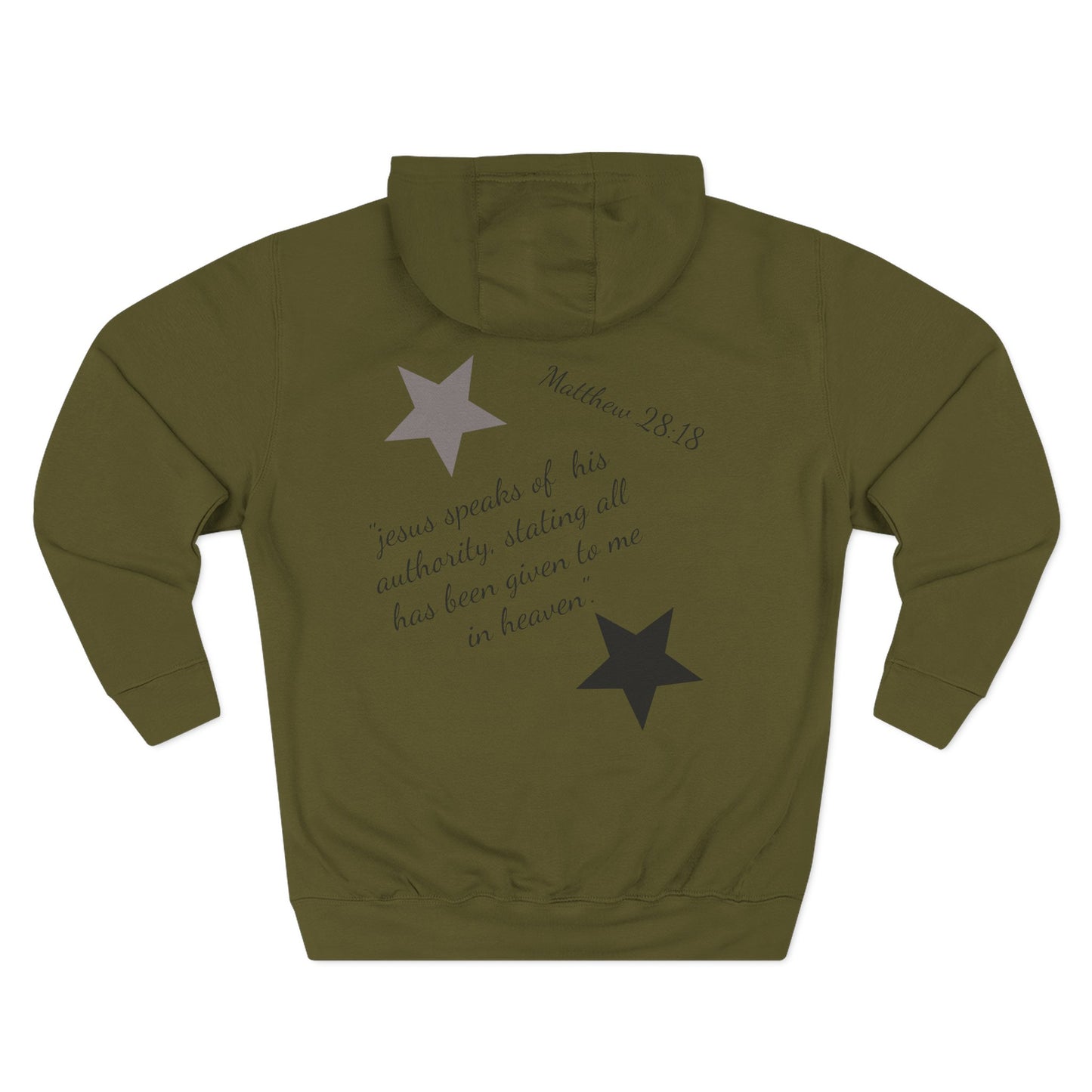 Three-Panel Fleece Hoodie