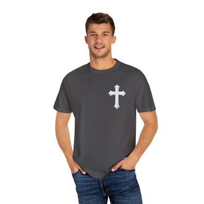 Unisex Cross Quote T-Shirt - Motivational Garment-Dyed Tee